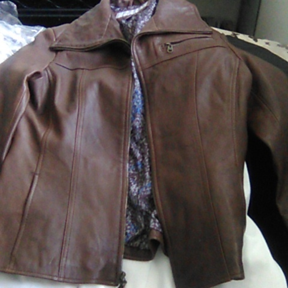 Marc Anthony Brown Leather coat M